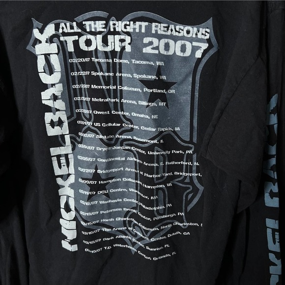 SOLD Nickelback 2007 Tour Long Sleeve Shirt Large - Picture 4 of 4
